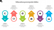 Use Arrow-Design Education PowerPoint Templates Slide