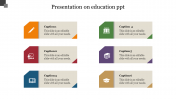 Stunning Presentation On Education PPT Slide Template