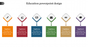 Elegant Education PowerPoint Design With Six Nodes