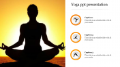 Editable Yoga PPT Presentation Template-Three Node
