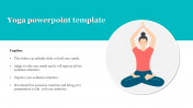 Awesome Yoga PowerPoint Template With Bullet Points