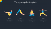 Creative Yoga PowerPoint Template Design With Four Node