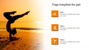 Editable Yoga Template For PPT Presentation Designs