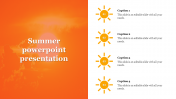 Simple Summer PowerPoint Presentation Template Design