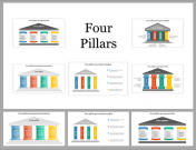 Best Four Pillars Presentation and Google Slides Themes