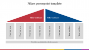 Multicolor Pillars PowerPoint Template Presentation