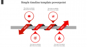 Simple Timeline Template PowerPoint Presentation Slides