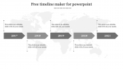 Attractive Free Timeline Maker For PowerPoint Presentation