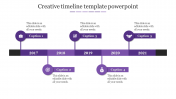 Creative Timeline Template PowerPoint Slide Templates
