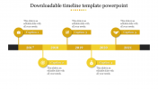 Downloadable Timeline Template PowerPoint Presentation