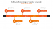 Editable Timeline PowerPoint Template Slides Presentation