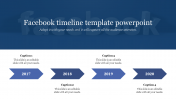 Stunning Facebook Timeline Template PowerPoint Slide