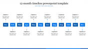 12 Month Timeline Google Slides and PowerPoint Templates