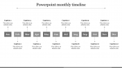 Creative PowerPoint Monthly Timeline Template
