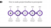 Creative Insert Project Timeline In PowerPoint Slide
