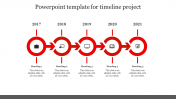 Attractive PowerPoint Template For Timeline Project