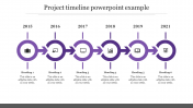 Alluring Project Timeline PowerPoint Example Slide Design