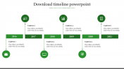 Our Predesigned Download Timeline PowerPoint With Six Nodes