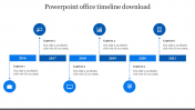 Get Modern and Best PowerPoint Office Timeline Download