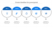 Create Timeline For PowerPoint With Five Node