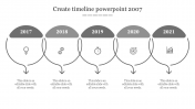 Download Create Timeline PowerPoint 2007 Presentation