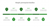Stunning Simple PowerPoint Timeline Slide Template