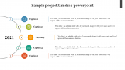 Sample Project Timeline PowerPoint PPT Template With Five Nodes