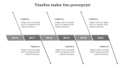 Creative Timeline Maker Free PowerPoint Template Slide