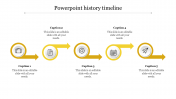 Attractive PowerPoint History Timeline With Five Nodes