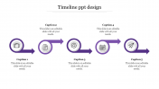 Editable Timeline PPT Design Template With Five Node