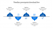 Enrich your Timeline PowerPoint Download Free Slides