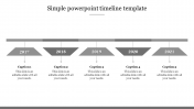 Simple PowerPoint Timeline Template Presentation Slides