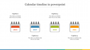 Dazzling Calendar Timeline in PowerPoint Slide Themes