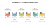 Multi-Color PowerPoint Calendar Timeline Template Slide