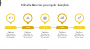 Editable Timeline PowerPoint Template Presentation -5 Node