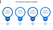 Effective PowerPoint Timeline Template With Four Nodes