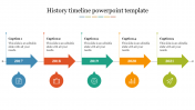 History Timeline PowerPoint Template Slide Presentation