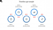Amazing Timeline PPT Sample With Circle Model Slide