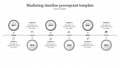 Creative Marketing Timeline PowerPoint Template Presentation