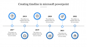 Creating Timeline In Microsoft PowerPoint Slide Template