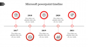 Attractive Microsoft PowerPoint Timeline With Circle Model