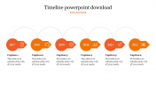 Best Timeline PowerPoint Download Presentation Slide