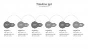 Stunning Timeline PPT With Grey Color Slide Design