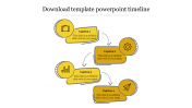 Download Template PowerPoint Timeline Design -4 Node