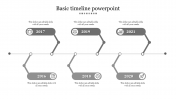 Certified Basic Timeline PowerPoint Template Presentations