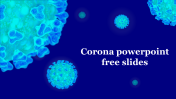 Attractive Corona PowerPoint Free Slides Template