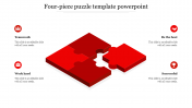 Use 4 Piece Puzzle Google Slides and PPT Template Design 