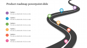 Attractive Product Roadmap PowerPoint Slide Template