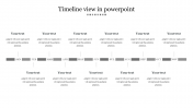 Editable Timeline View In PowerPoint PPT Presentation