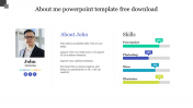 About Me PowerPoint Template Free Download & Google Slides